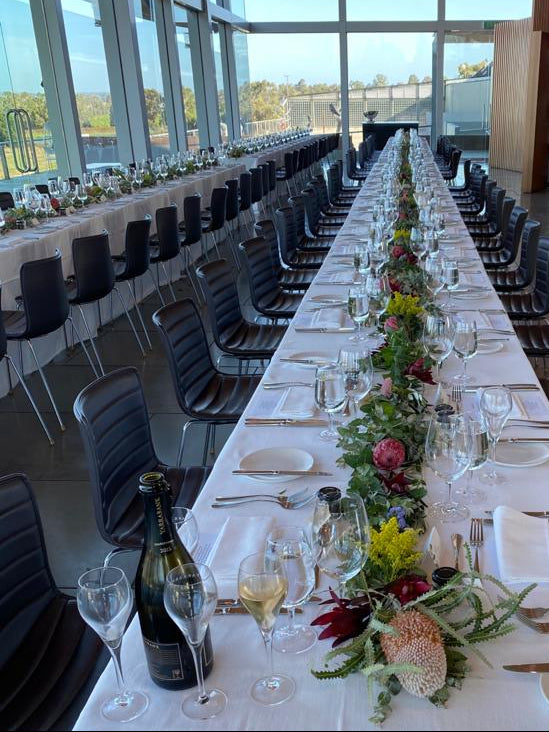 Native Floral table runner wedding reception Studio Green Melbourne