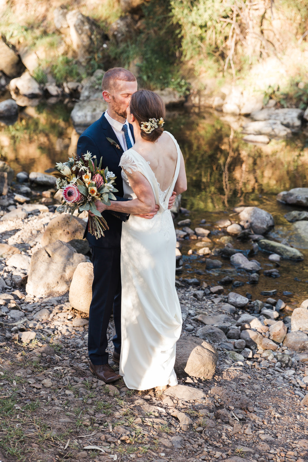 Native Bridal hair flowers Studio Green Melbourne wedding florist