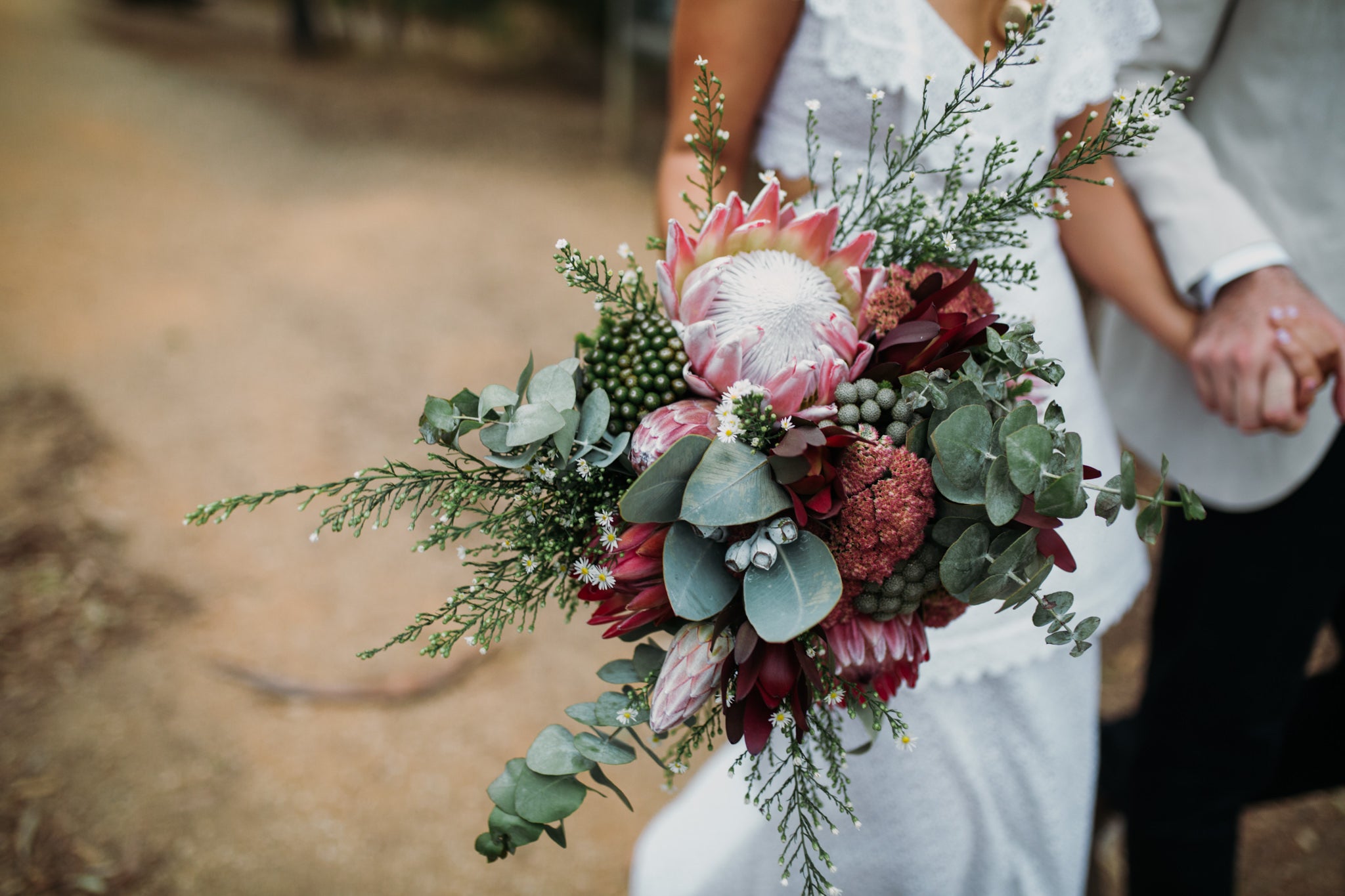 Native Bridal bouquet Studio Green Melbourne wedding florist