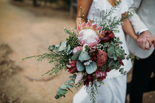 Native Bridal bouquet Studio Green Melbourne wedding florist