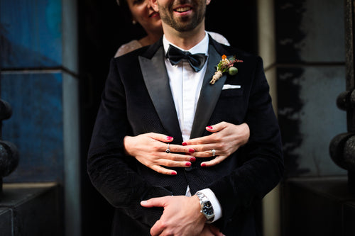 Wedding buttonhole flowers Studio Green Melbourne florist Groom buttonhole native boutonniere