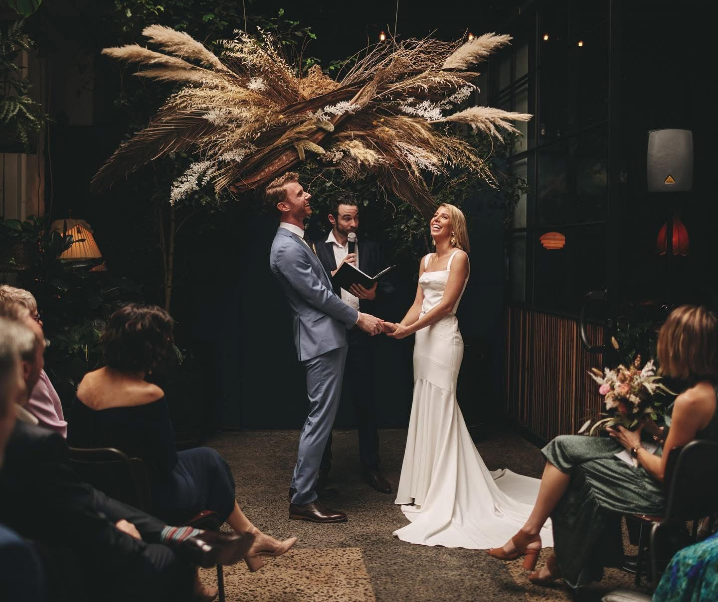 Rupert on Rupert  Wedding ceremony floral backdrop arrangement Melbourne