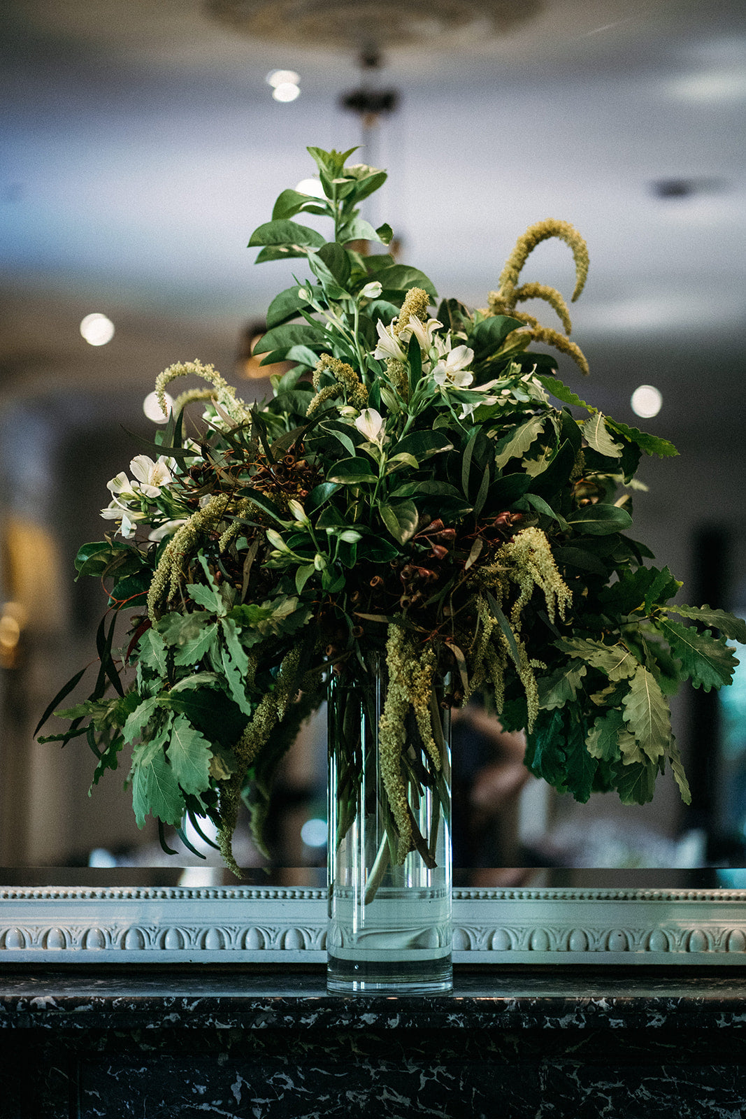Large seasonal flower arrangement in vase Studio Green Melbourne