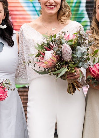 Native Bridal bouquet Studio Green Melbourne wedding florist